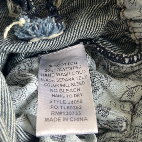 NWT Umgee Paperbag Wide Leg Denim Jeans - Picture 11 of 12